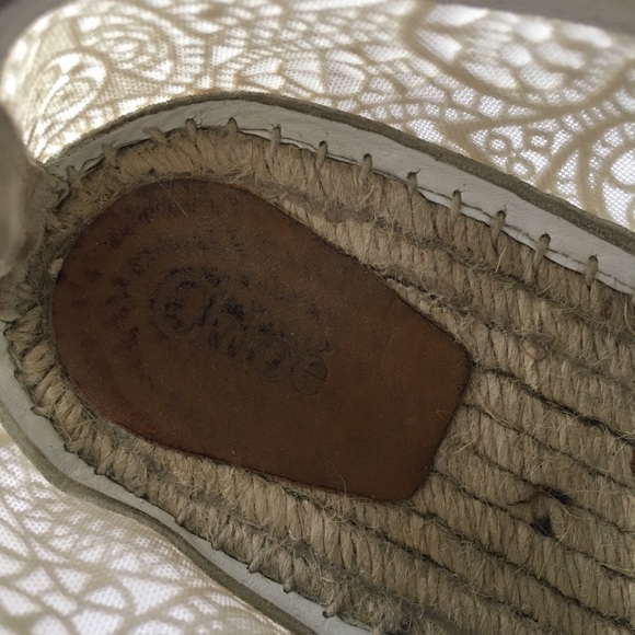 Chloe | Scalloped Lace Espadrille Flat - Picture 5 of 10